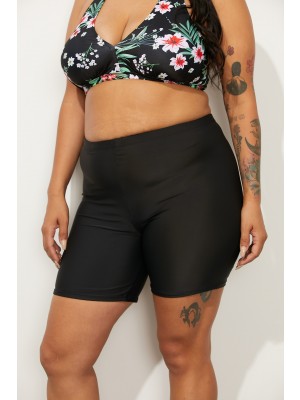 Black Swim Bike Short