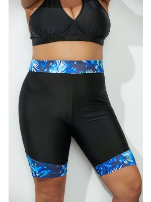 Chlorine Resistant Printed Swim Bike Short