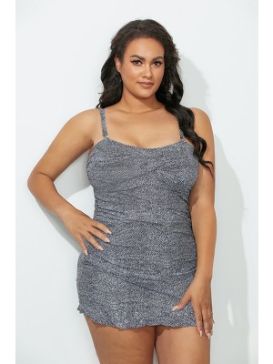 Bedrock Crossover Ruffle Swimdress