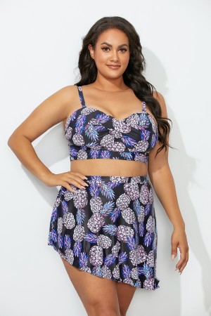 Pineapple Twisted Lightly Lined Bikini Set