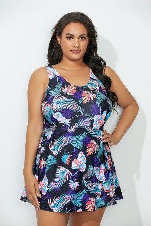 Flamenco Vneck Swimdress