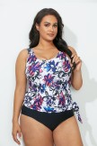 GENOA SIDE TIE BLOUSON TANKINI SET
