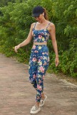 Floral Print Sporty Yoga Set