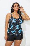 FLARED TANKINI SET WITH CARGO SHORT