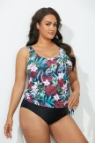 DERBY SIDE TIE BLOUSON TANKINI SET