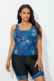 CHLORINE RESISTANT CLASSIC TANKINI SET WITH BIKE SHORT