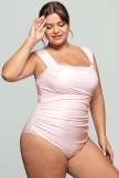 Pink Checkers Off Shoulder OnePiece Swimsuit