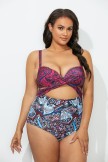 ORBIT CUT OUT UNDERWIRE ONE PIECE SWIMSUIT
