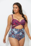 ORBIT CUT OUT UNDERWIRE ONE PIECE SWIMSUIT