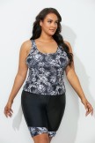 CHLORINE RESISTANT CLASSIC TANKINI SET WITH BIKE SHORT