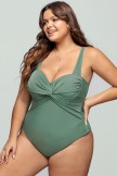 Sweetheart Neck Twist Crossback OnePiece Swimsuit