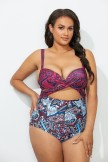 ORBIT CUT OUT UNDERWIRE ONE PIECE SWIMSUIT