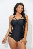 BOSS CUT OUT UNDERWIRE ONE PIECE SWIMSUIT