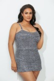 BEDROCK CROSSOVER RUFFLE SWIMDRESS