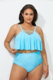 MINT STRAPPY FLOUNCE BIKINI SET