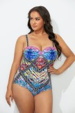CUT OUT UNDERWIRE ONE PIECE SWIMSUIT