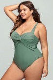 Sweetheart Neck Twist Crossback OnePiece Swimsuit