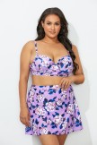 LAVENDER PURPLE FLORAL CUT & SEW BIKINI SET