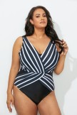 VERGE PLUNGE SURPLICE ONE PIECE SWIMSUIT