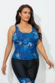 CHLORINE RESISTANT CLASSIC TANKINI SET WITH BIKE SHORT